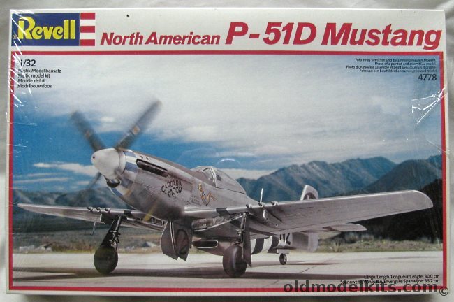 Revell 1/32 P-51D Mustang Carolina Moon, 4778 plastic model kit